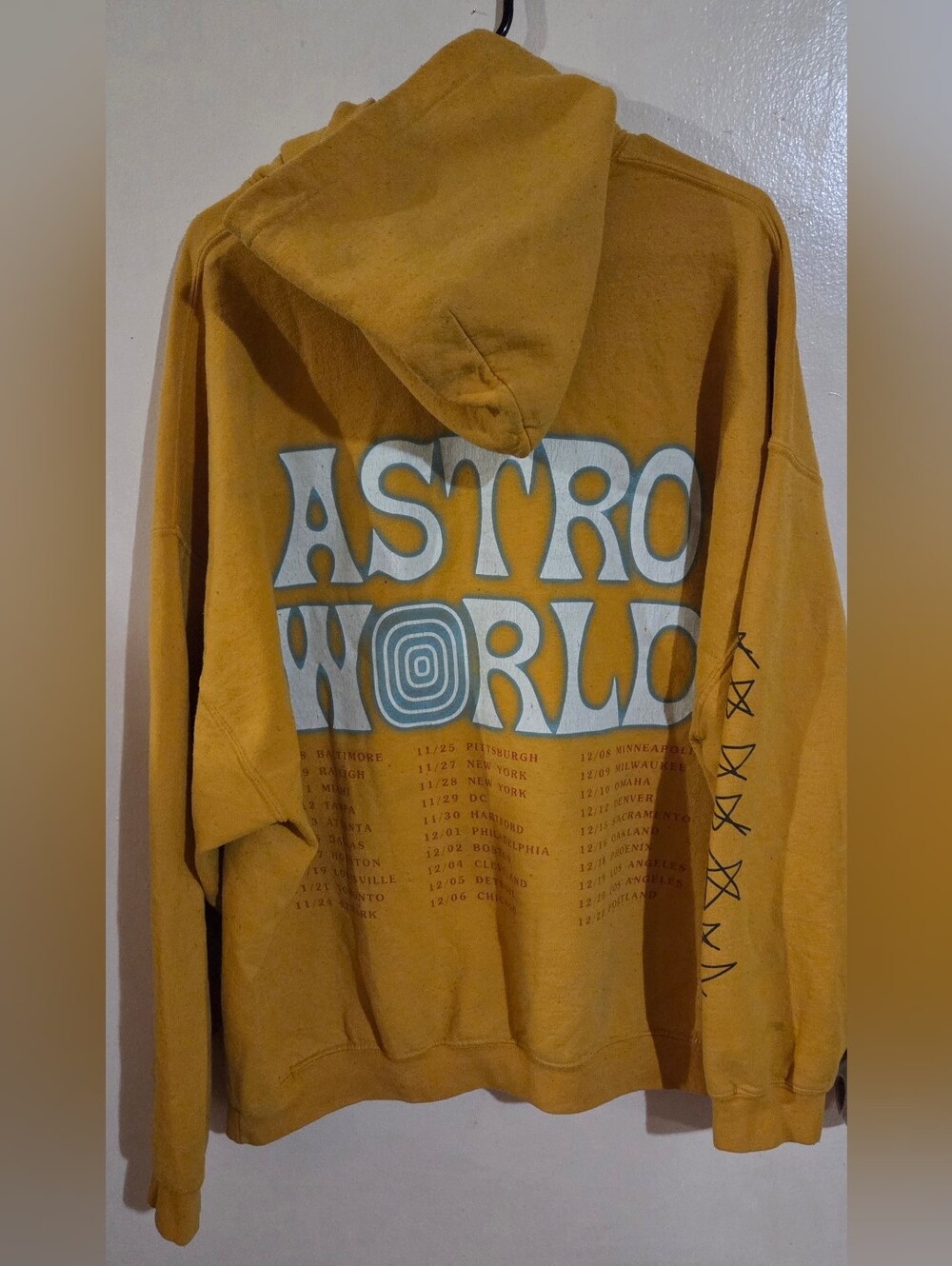 Travis Scott AstroWorld Authentic Wish You Were Here Hoodie Mens Size XL